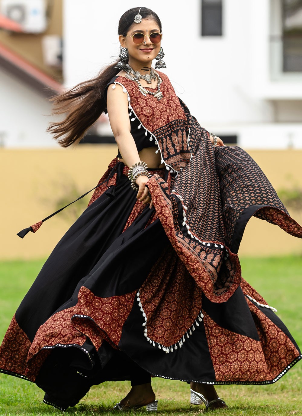 Printed Cotton Readymade Lehenga Choli - L2498