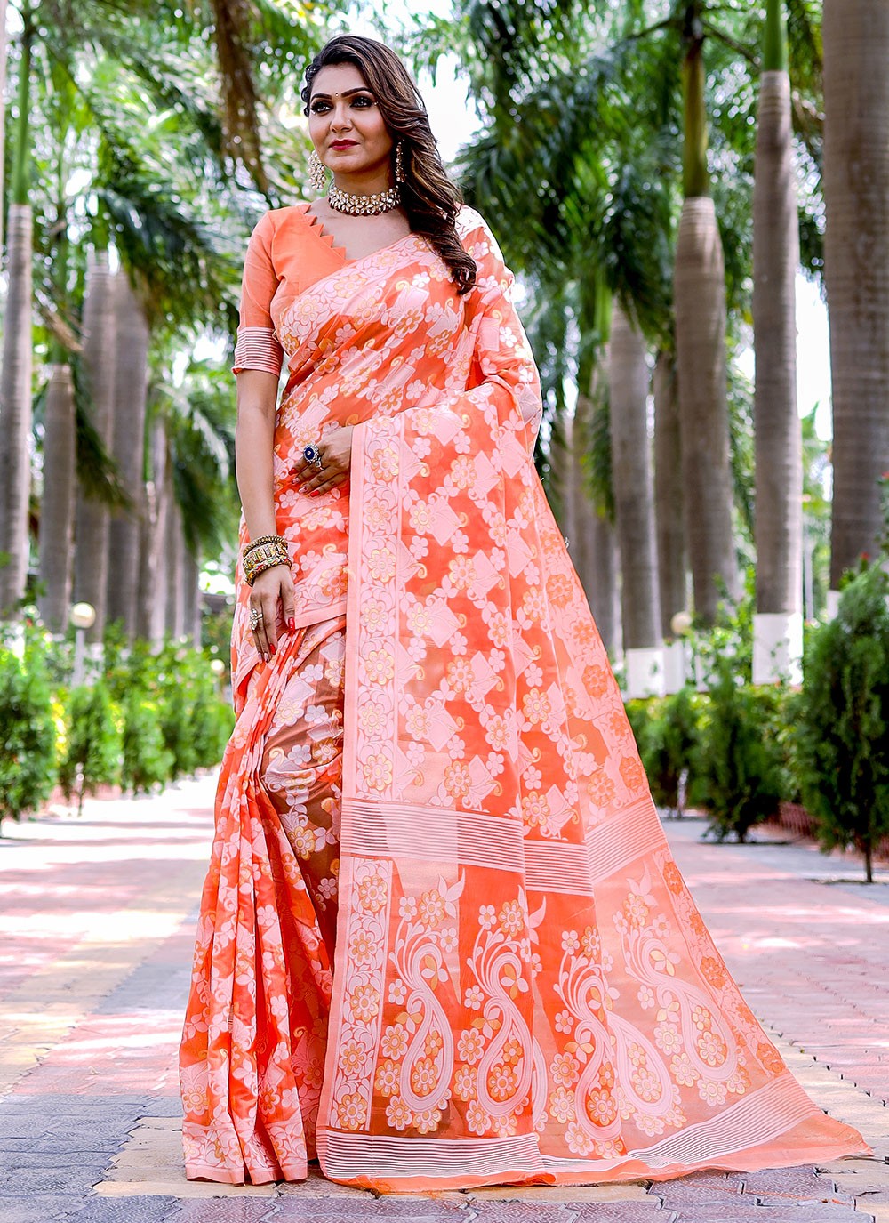 Classic Woven Cotton Saree - S6053