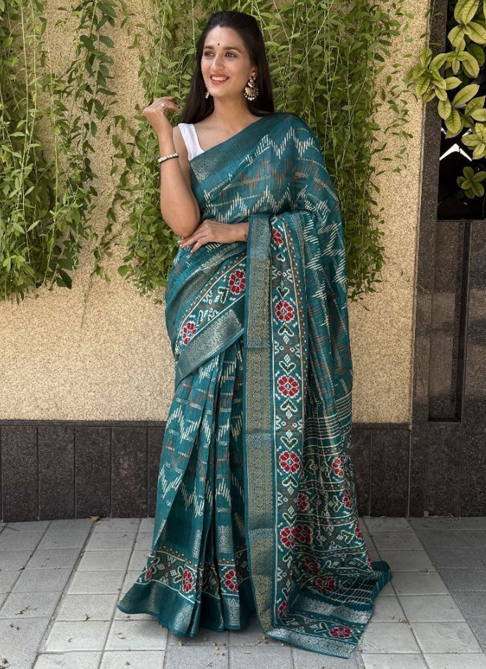 Printed Cotton Silk Saree - S11962
