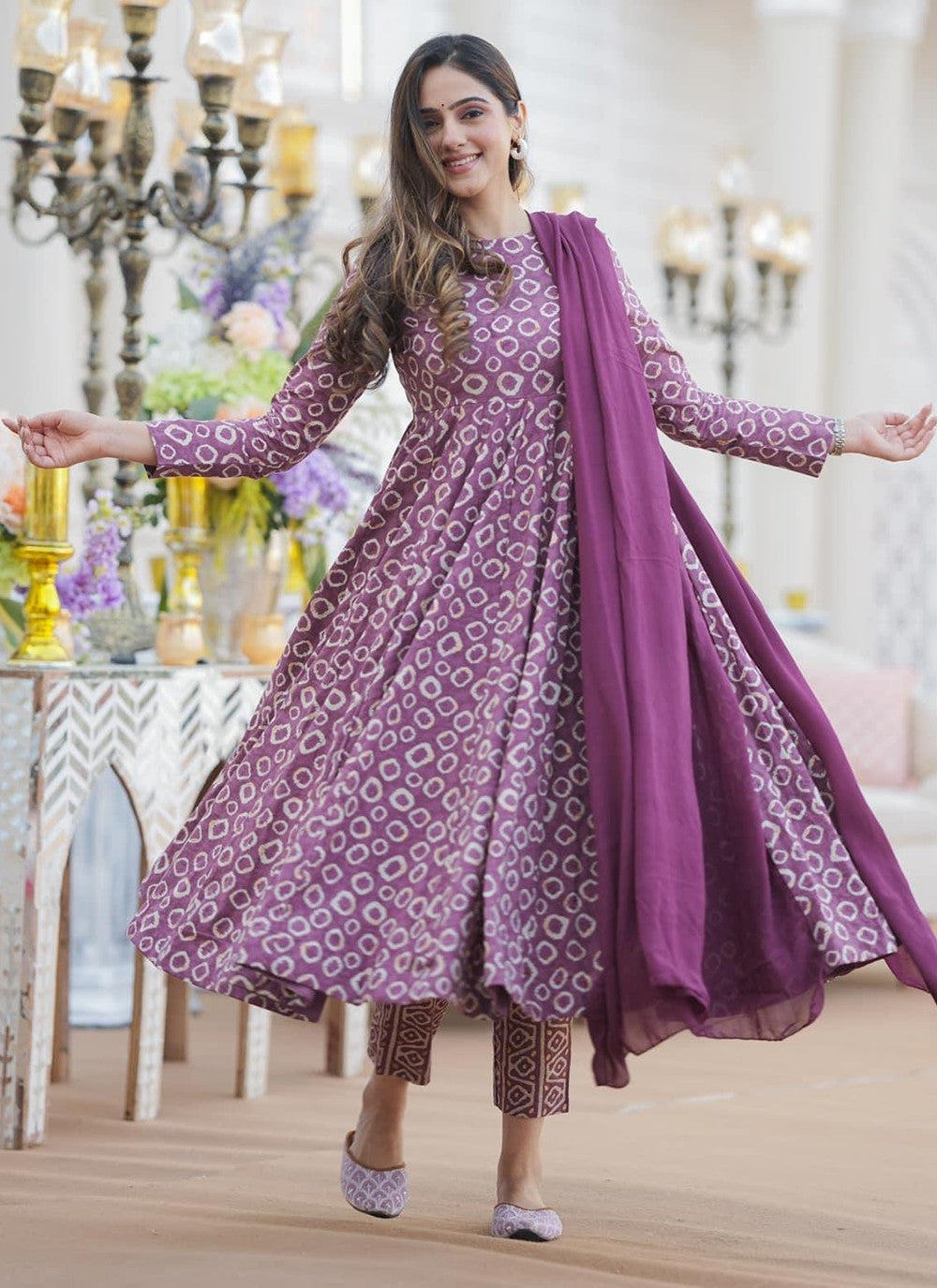 Cotton Silk Gown - G1404