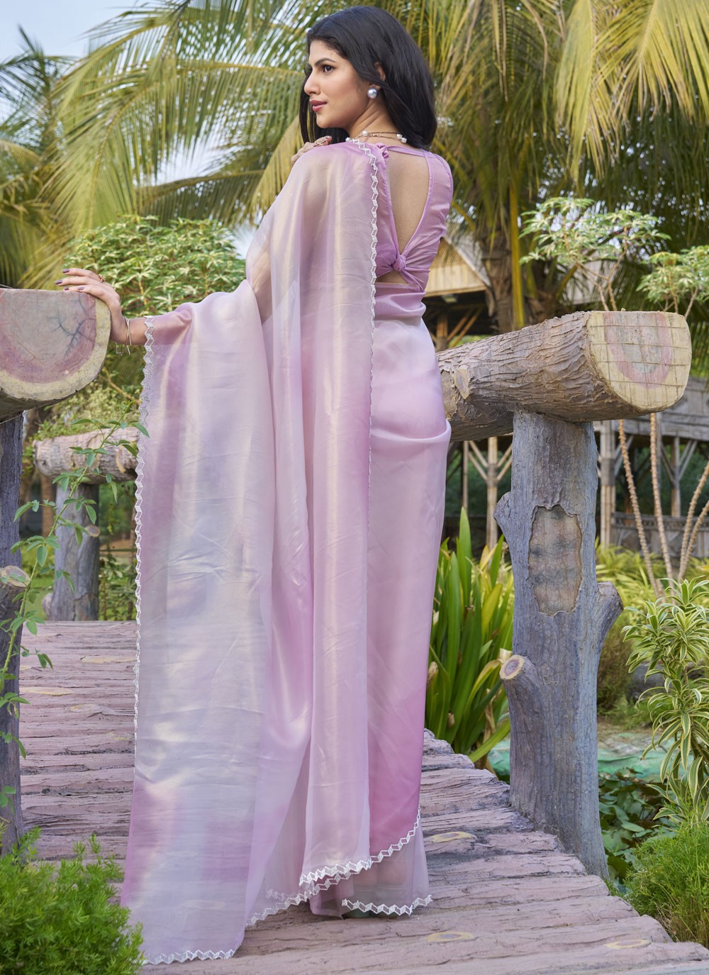 Cutdana, Swarovski Cotton Silk Saree - S11595
