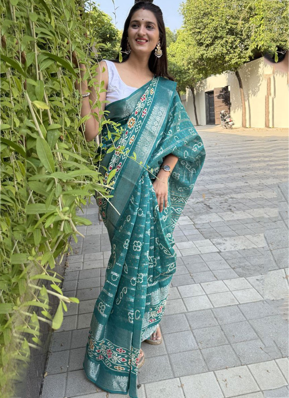 Printed Cotton Silk Saree - S11962