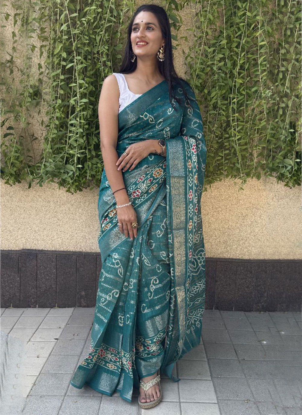 Printed Cotton Silk Saree - S11962