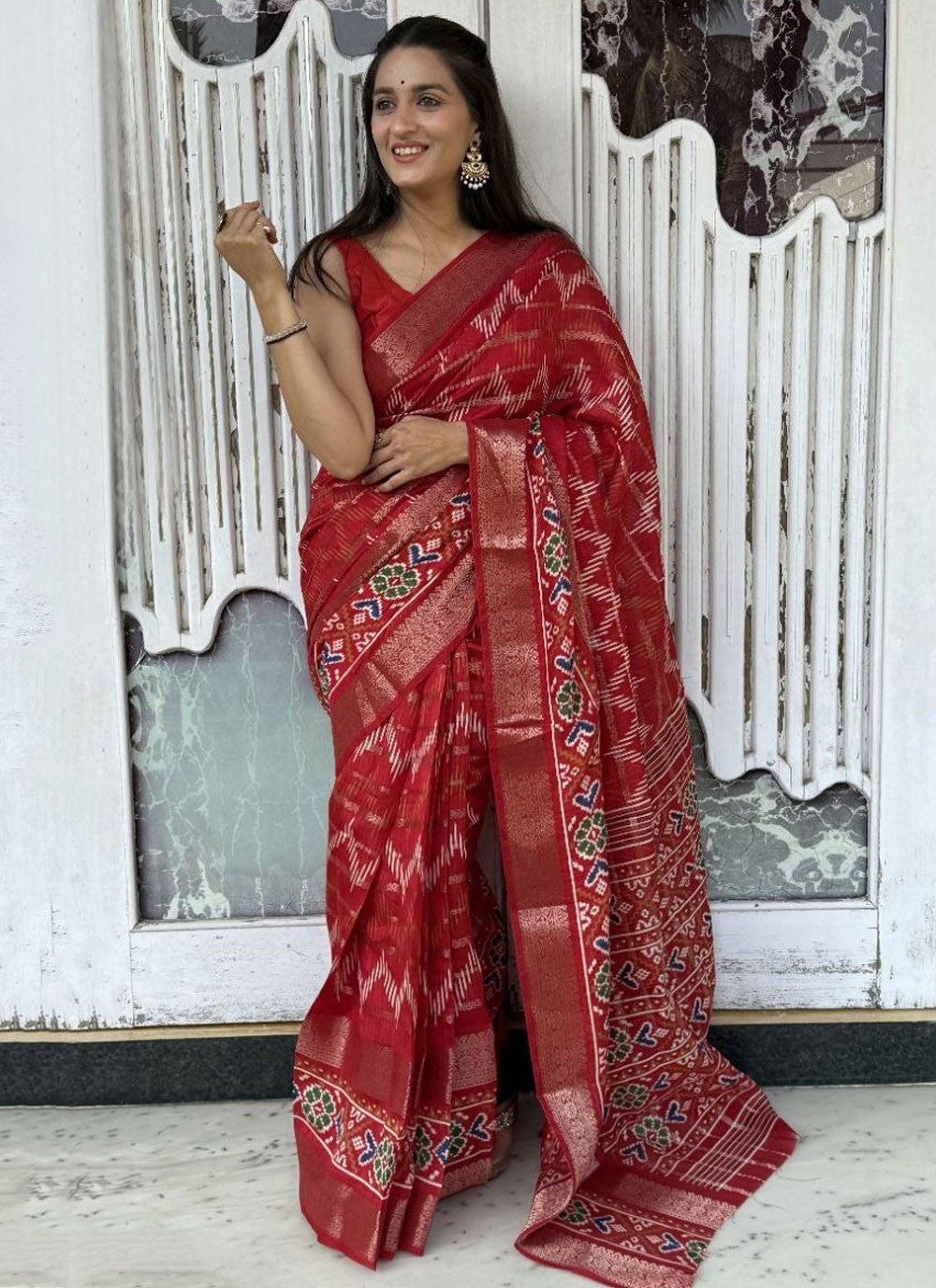 Printed Cotton Silk Saree - S11962