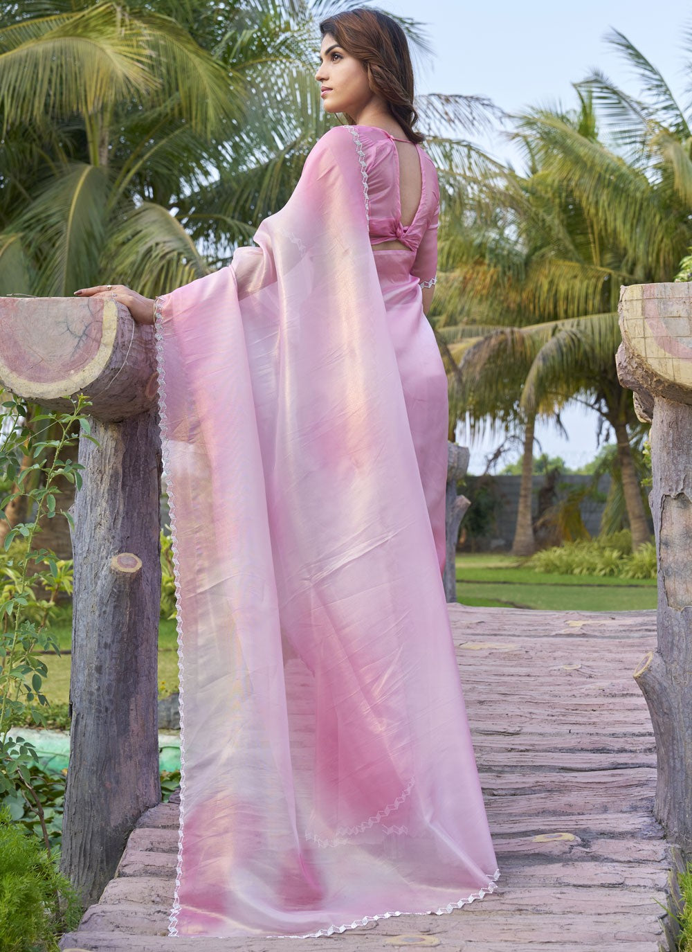Cutdana, Swarovski Cotton Silk Saree - S11595