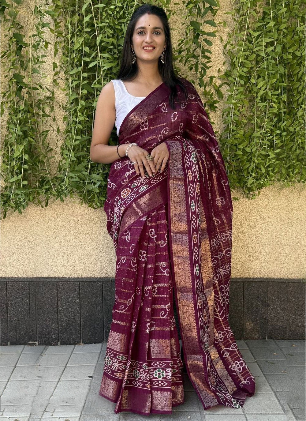 Printed Cotton Silk Saree - S11962