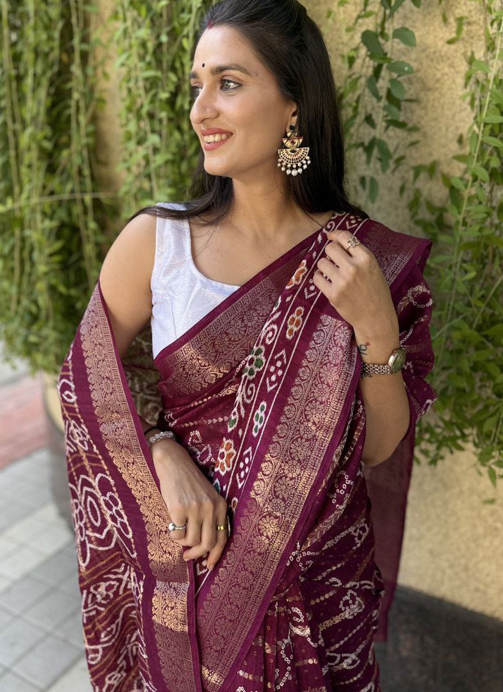 Printed Cotton Silk Saree - S11962
