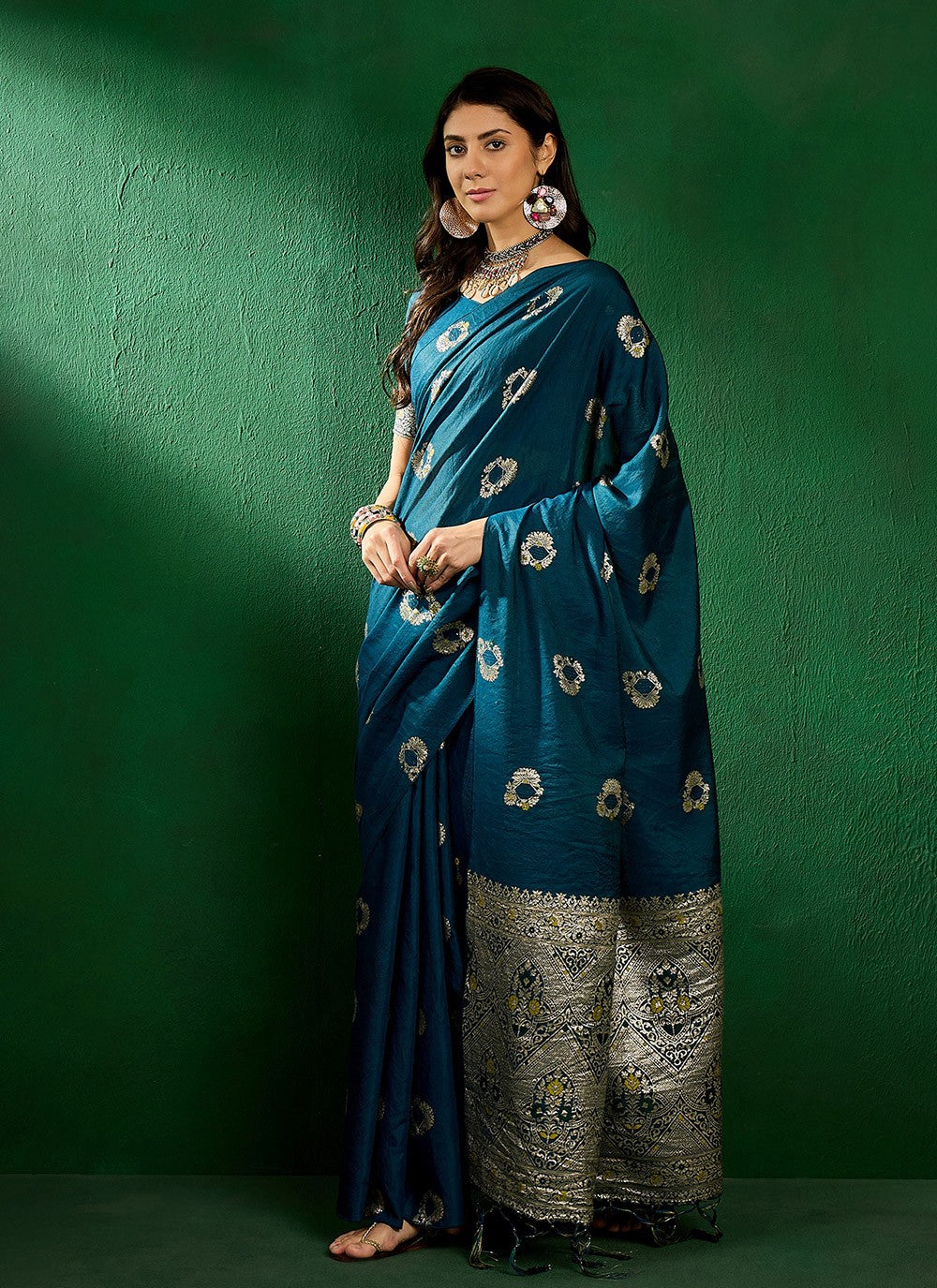 Casual Jacquard Work Cotton Saree - S6973