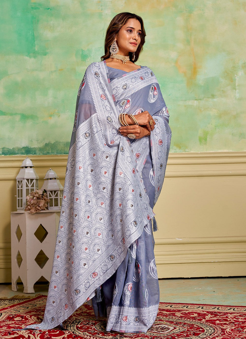 Woven Cotton Saree - S11676