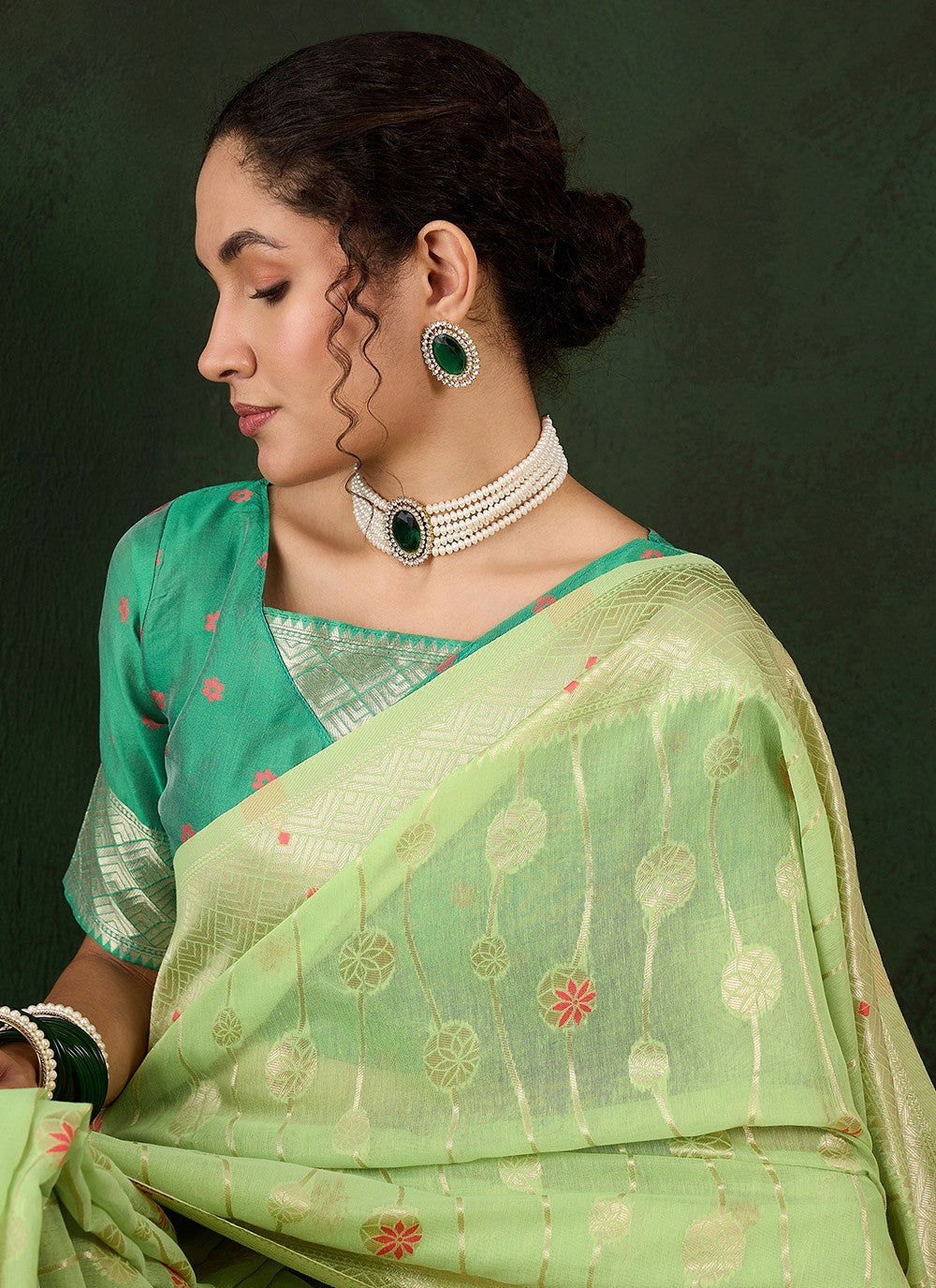 Classic Woven Cotton Saree - S8324