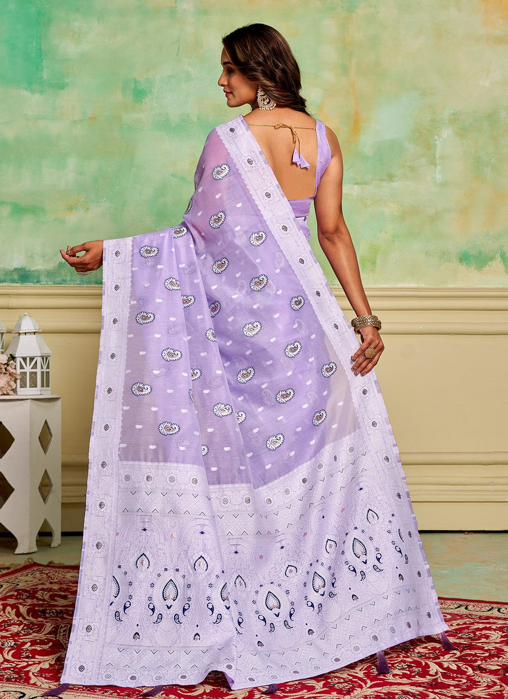 Woven Cotton Saree - S11881