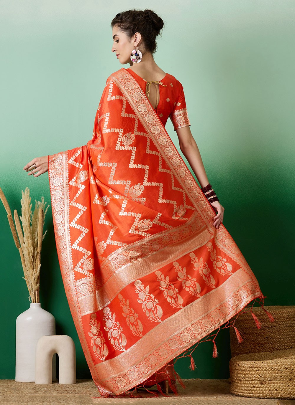 Classic Woven Cotton Saree - S6963