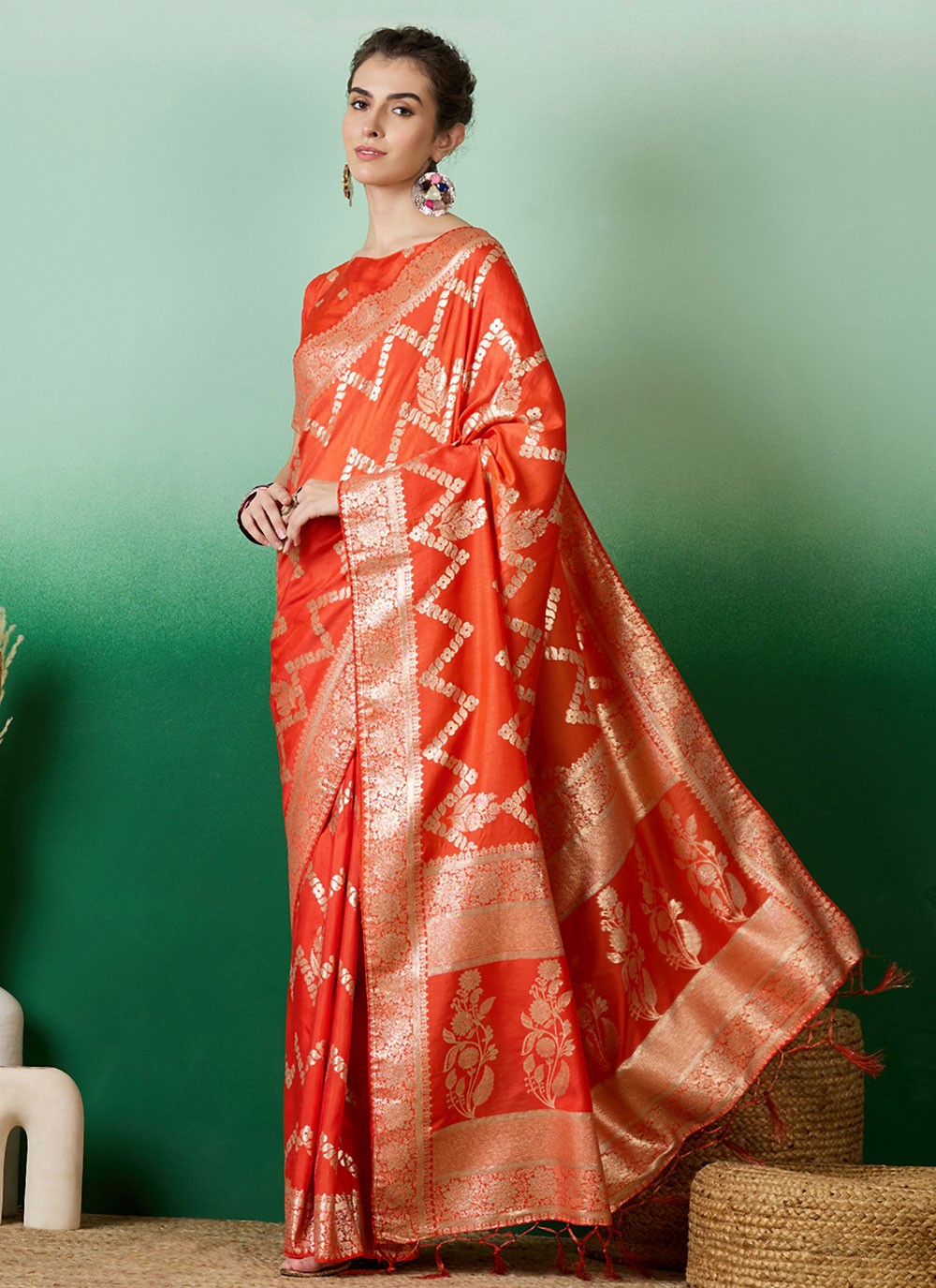 Classic Woven Cotton Saree - S6963