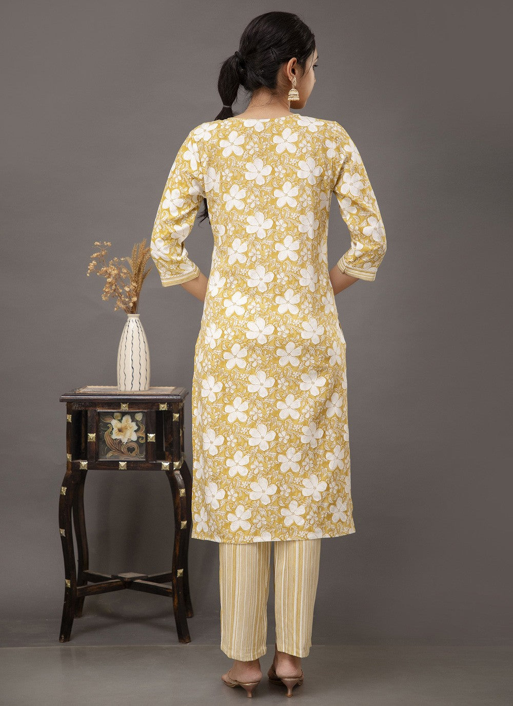 Cotton , Rayon Pant Style Suit - T1461