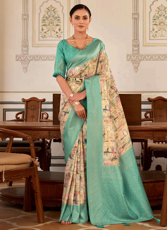 Classic Fancy Work Naylon Saree - S6349