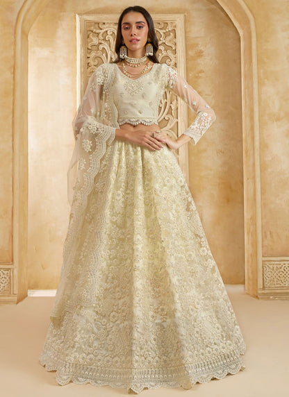Cord Net A - Line Lehenga - L2858