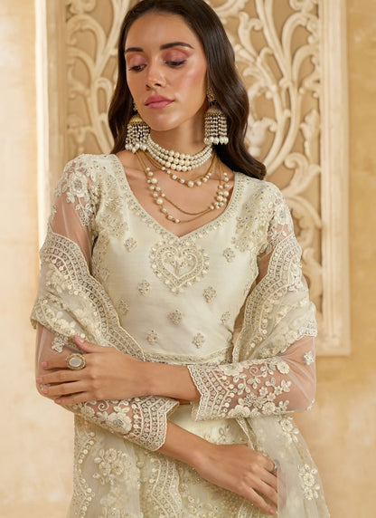 Cord Net A - Line Lehenga - L2858