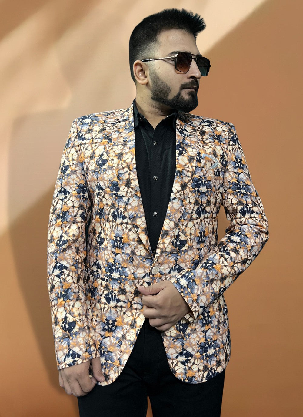 Fancy Work Cotton Cream Coats & Blazers - M5562