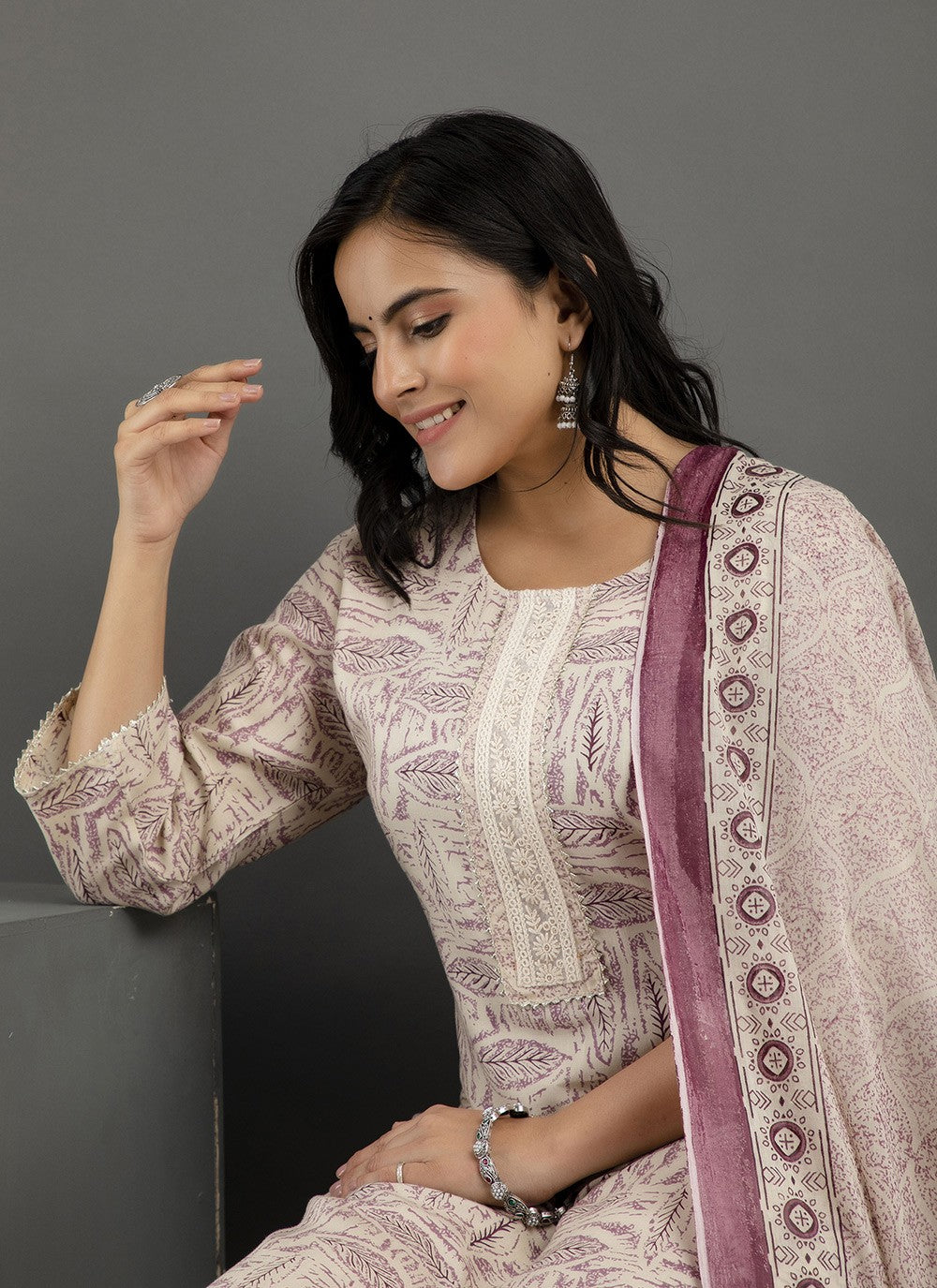 Cotton , Rayon Salwar Suit - T1345