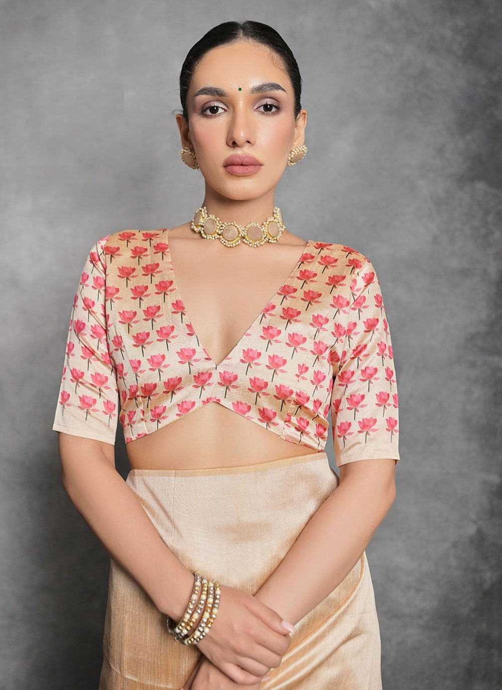 Trendy Printed Tussar Silk Saree - S4858