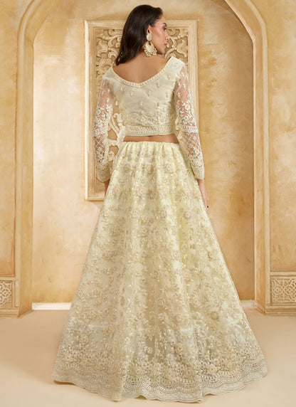 Cord Net A - Line Lehenga - L2858