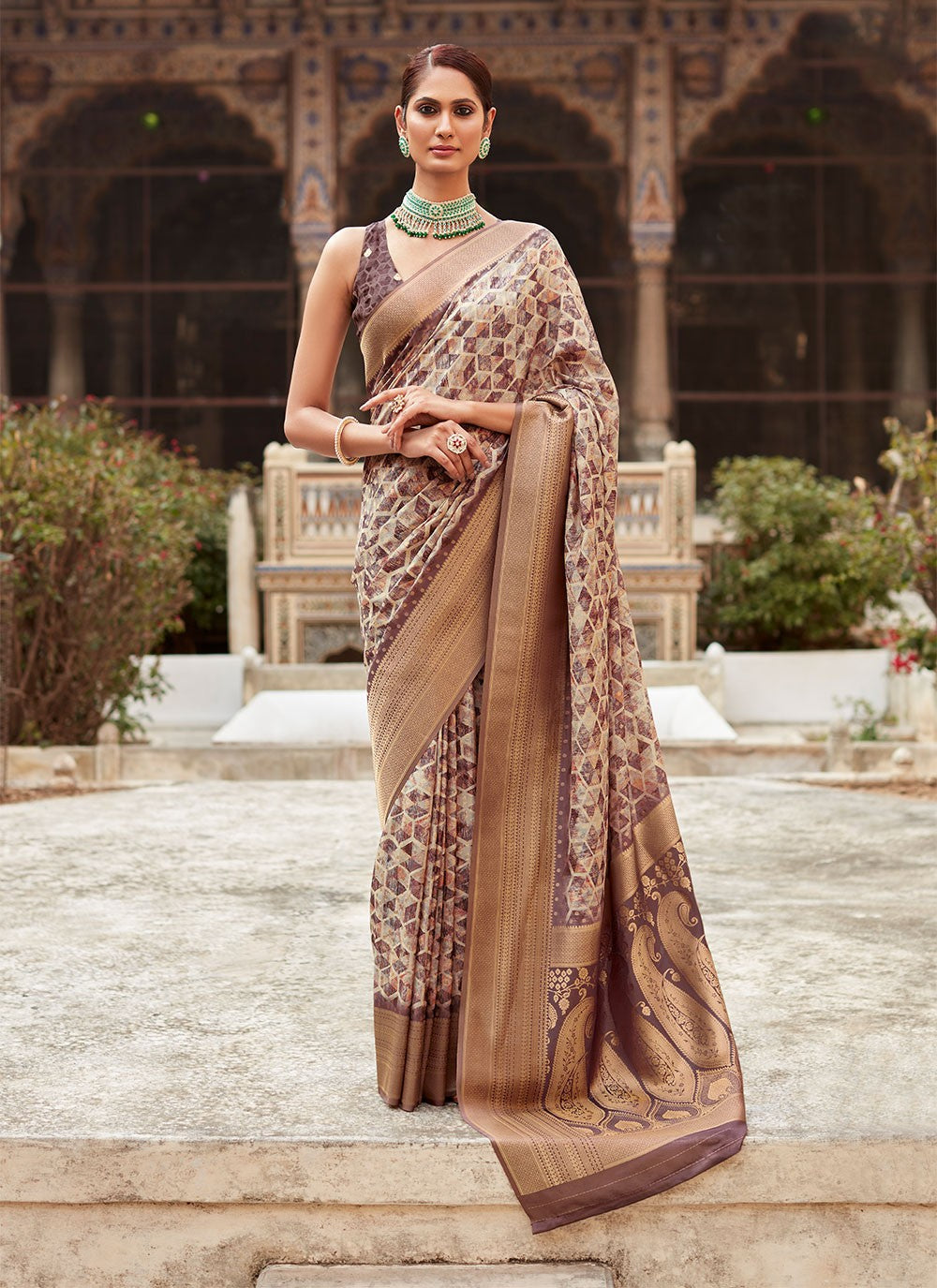 Classic Woven Crepe Silk Saree - S4533