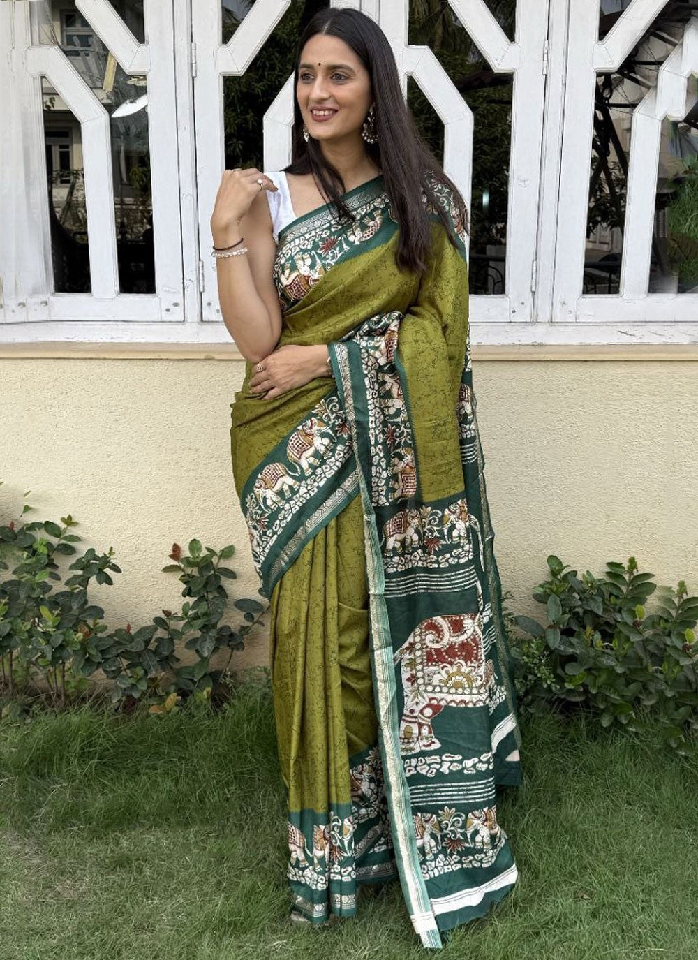 Printed Crepe Silk Saree - S11753