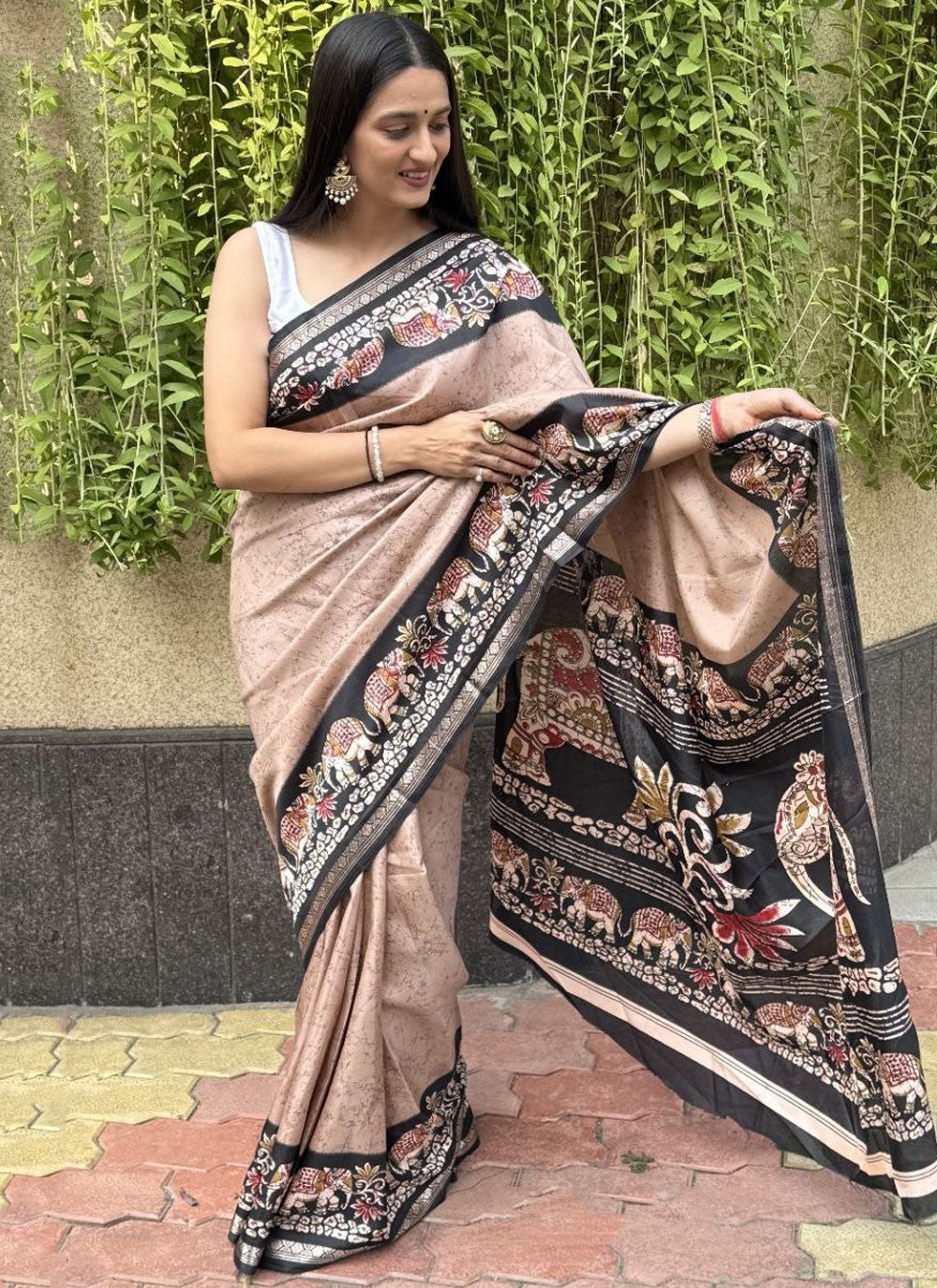 Printed Crepe Silk Saree - S11753