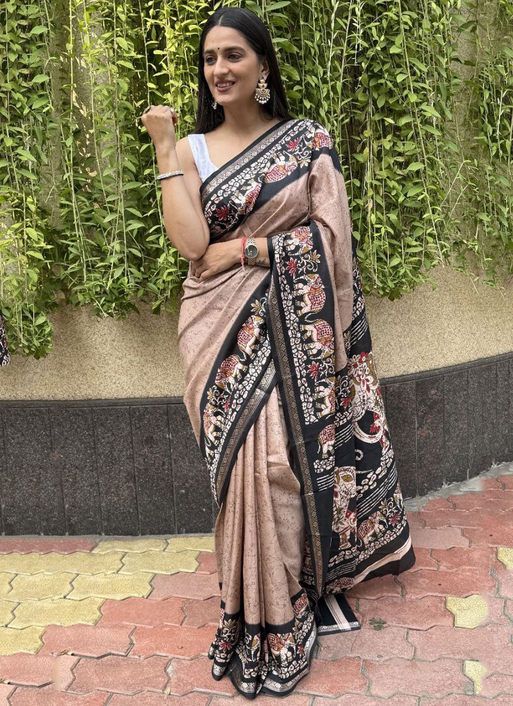 Printed Crepe Silk Saree - S11753