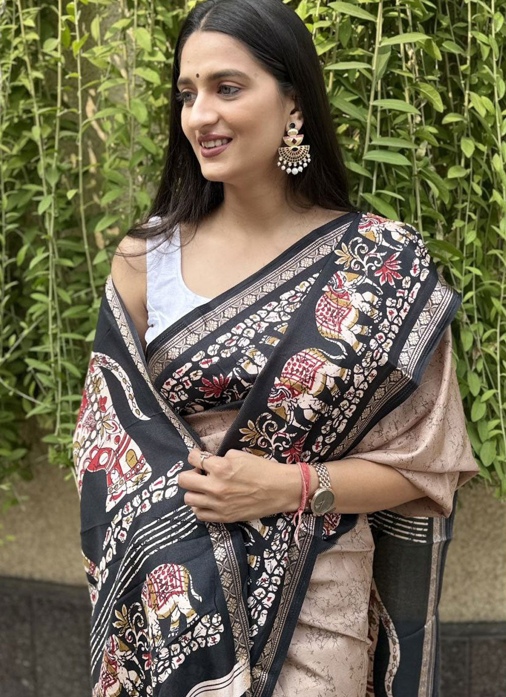 Printed Crepe Silk Saree - S11753