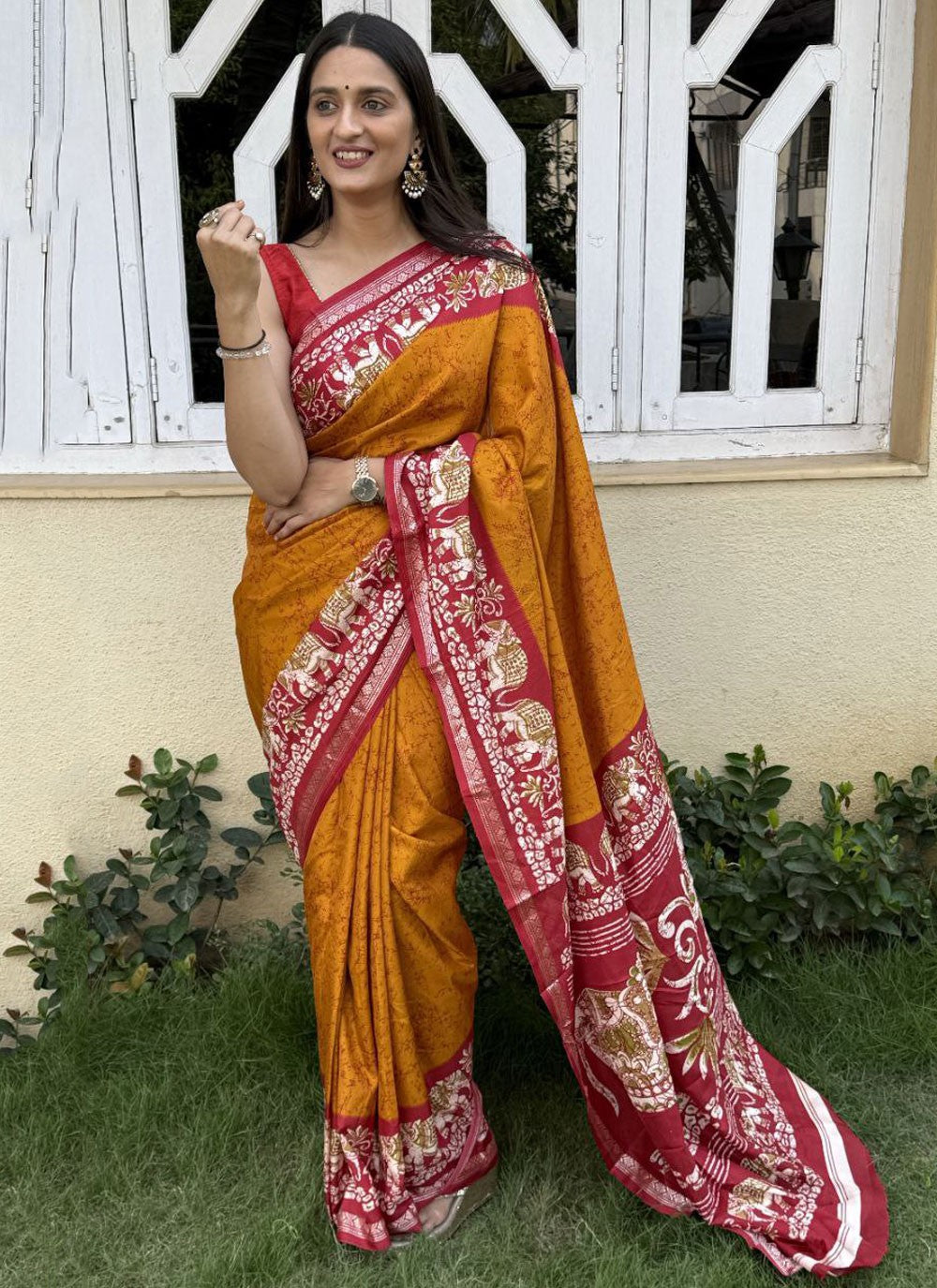 Printed Crepe Silk Saree - S11753