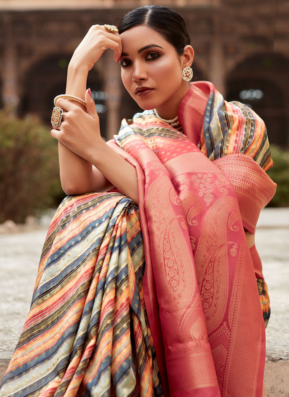 Classic Woven Crepe Silk Saree - S4533