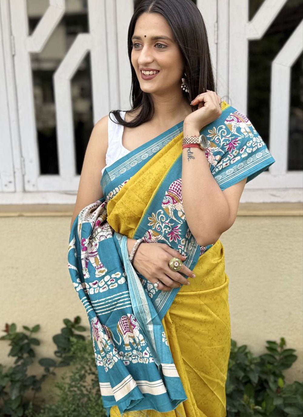 Printed Crepe Silk Saree - S11753