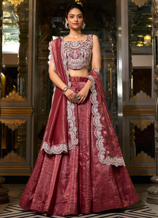 Crush Ceremonial, Festival, Mehandi & Sangeet A - Line Lehenga L3647