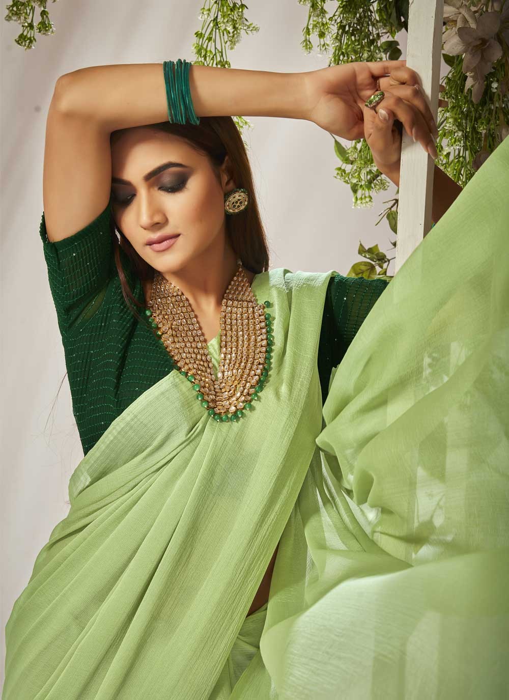 Classic Designer Crush Saree - S3640
