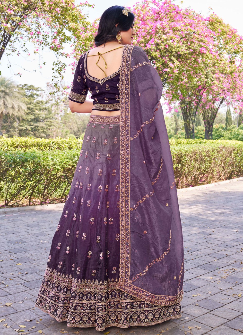 Crush Ceremonial, Festival, Mehandi & Sangeet A - Line Lehenga L3650