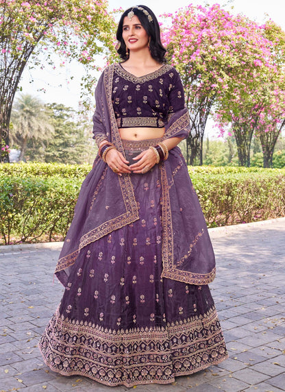 Crush Ceremonial, Festival, Mehandi & Sangeet A - Line Lehenga L3650