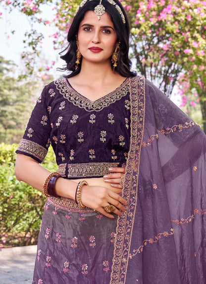 Crush Ceremonial, Festival, Mehandi & Sangeet A - Line Lehenga L3650