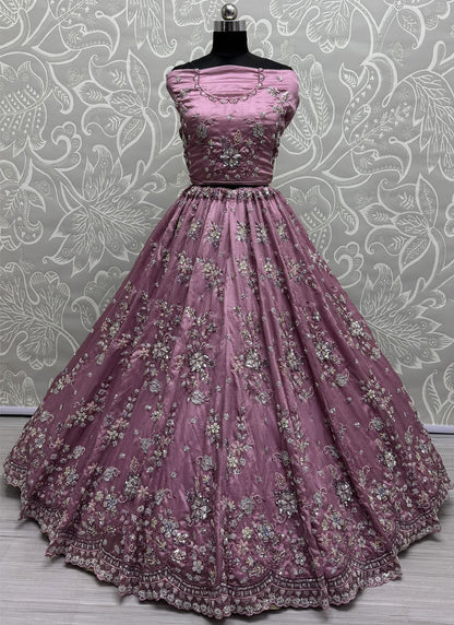 Dori Work Crush A - Line Lehenga - L3000
