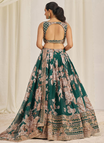 Dori Work Organza A - Line Lehenga - L2373