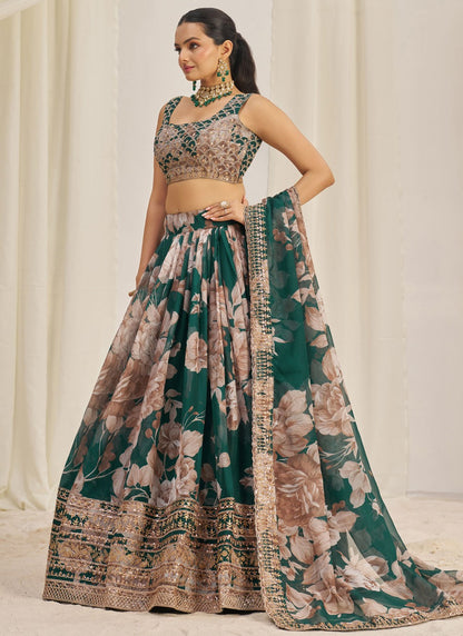 Dori Work Organza A - Line Lehenga - L2373
