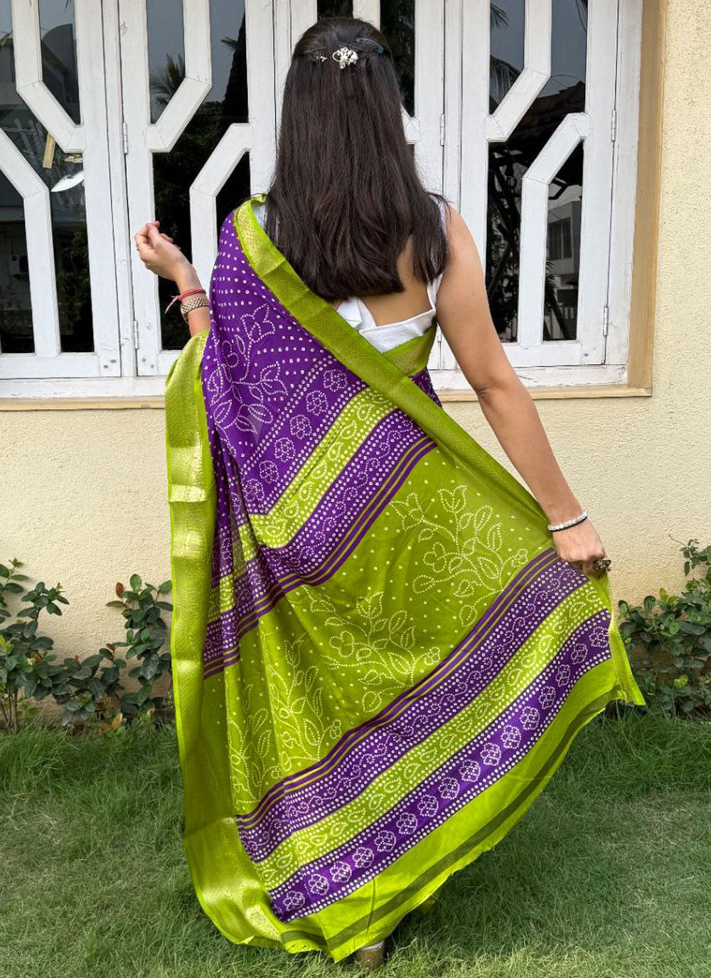 Printed Crepe Silk Saree - S11727