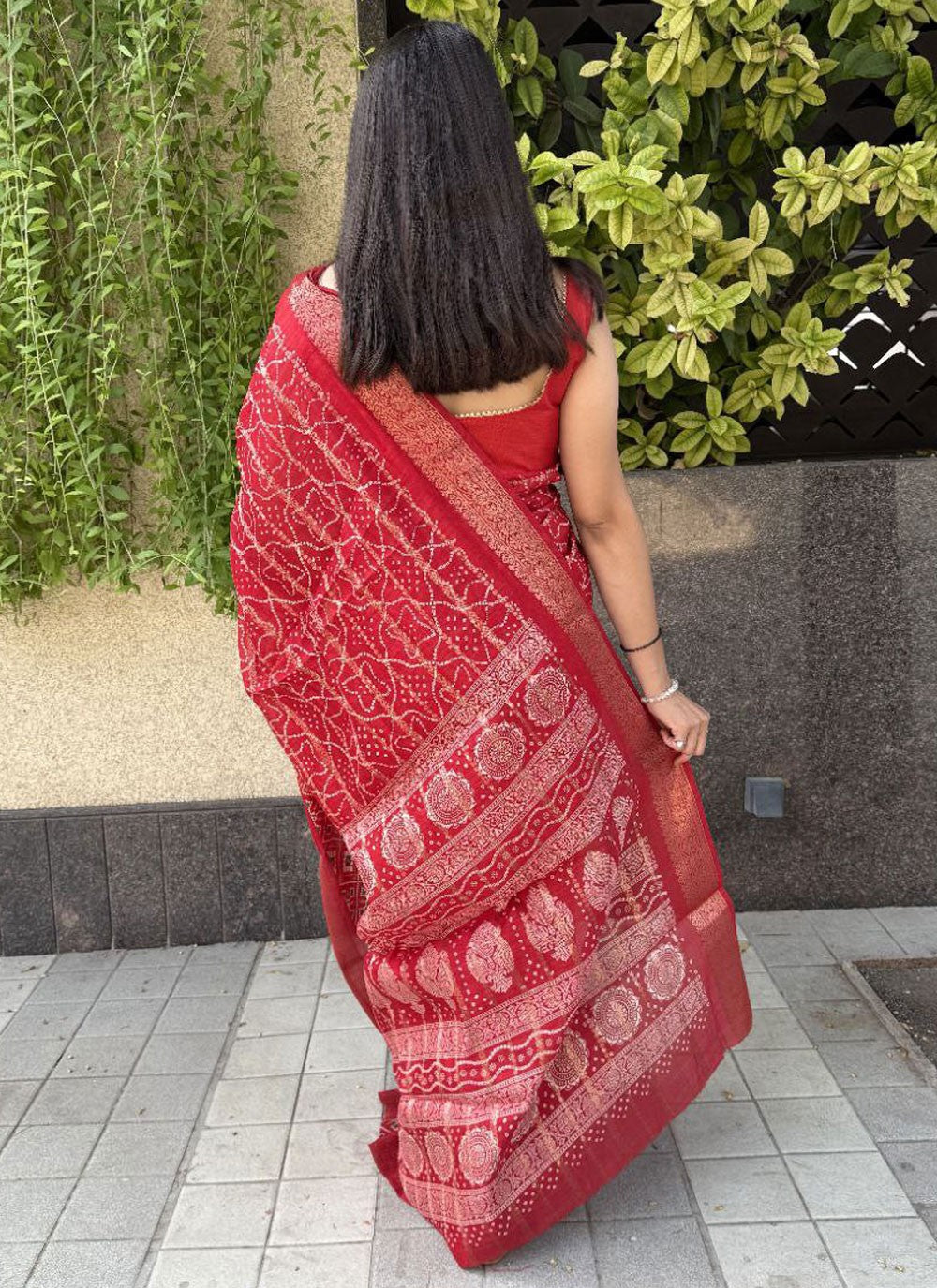 Printed, Weaving Zari Cotton Silk Saree - S11784