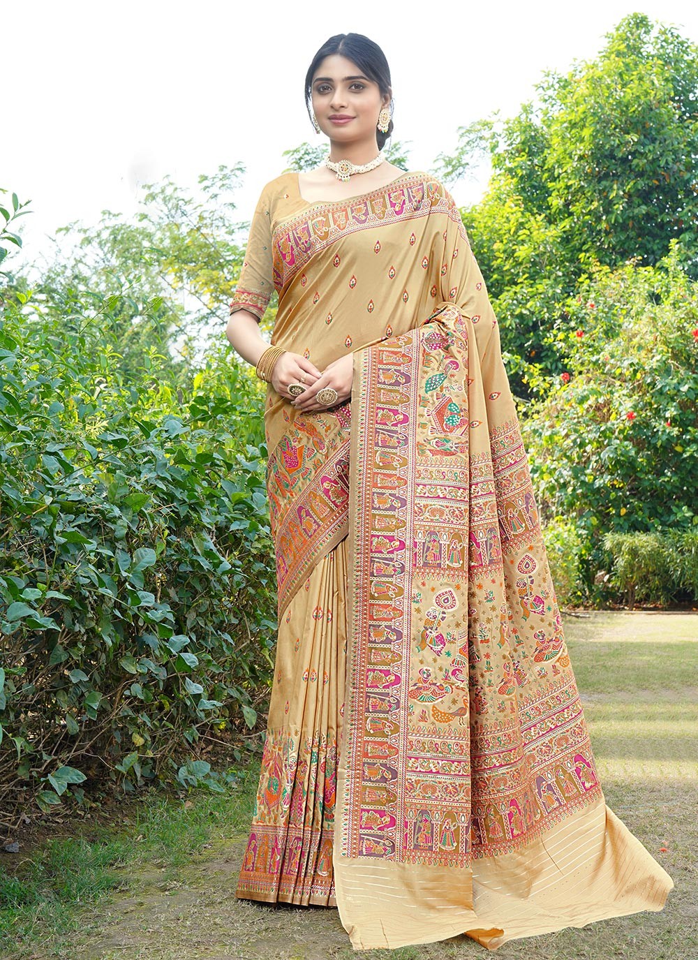 Traditional Weaving Zari Pure Silk Saree - S8496
