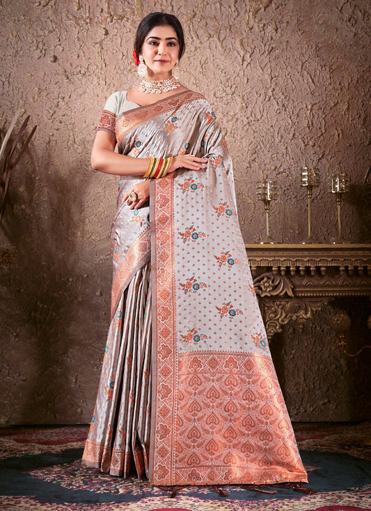 Traditional Border Work Silk Saree - S5181