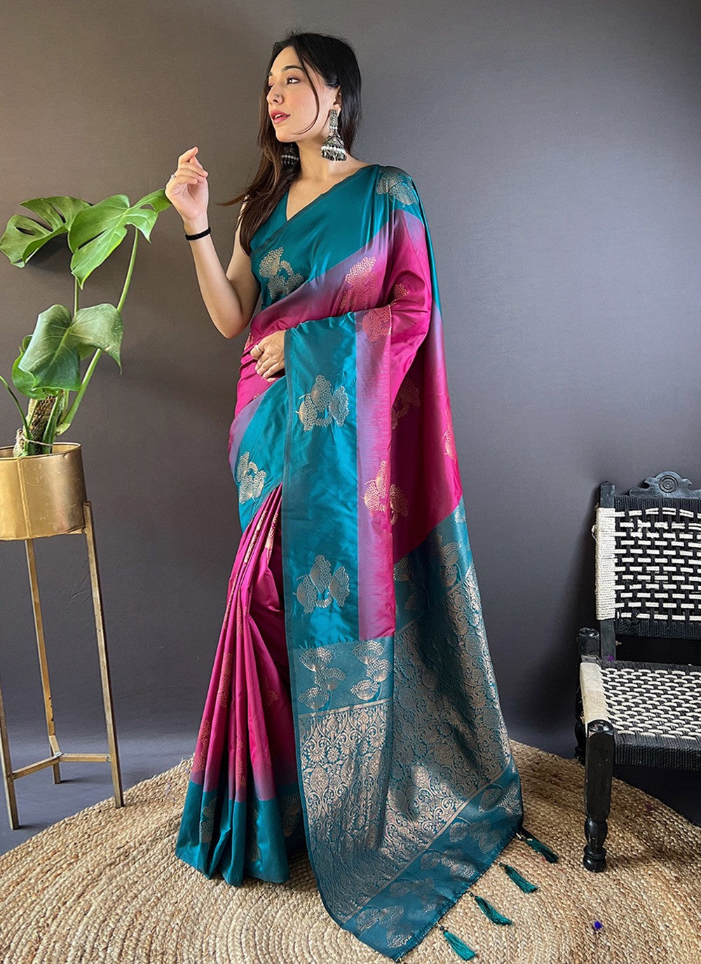 Traditional Woven Silk Saree - S7866