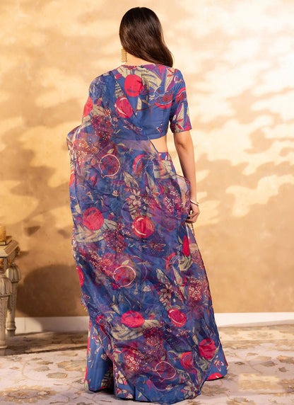 Chinon Ceremonial, Festival, Mehandi & Sangeet, Party Readymade Lehenga Choli L3508