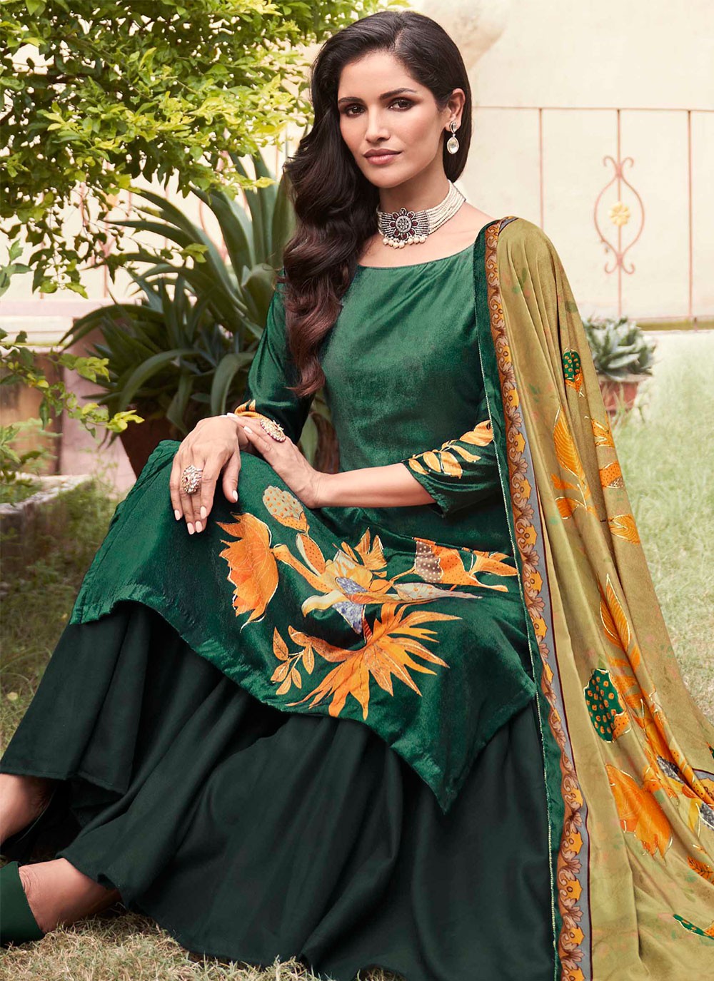 Velvet Salwar Suit - T1667