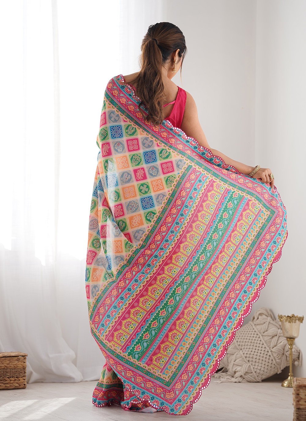 Contemporary Digital Print Multi Colour Chinon S12396