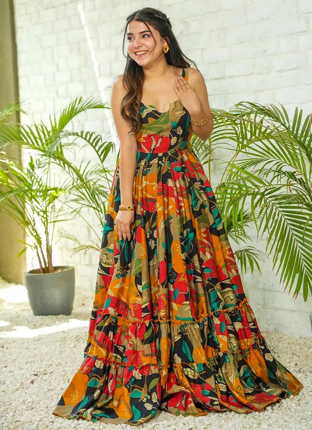 Rayon Gown - G1529